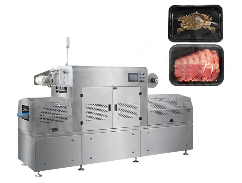 リニアトレイ真空包装機