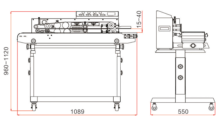 FRM-1010III 花蓮ヒートシール機サイズ