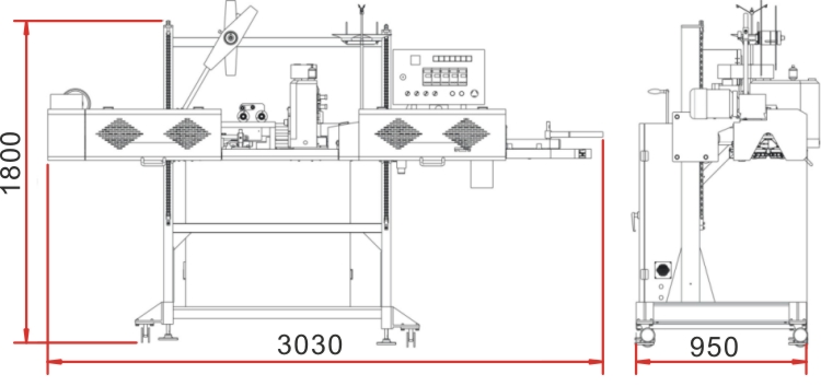 FBK-332Cの外観図